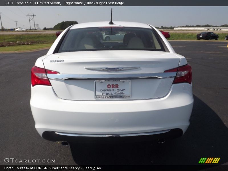 Bright White / Black/Light Frost Beige 2013 Chrysler 200 Limited Sedan