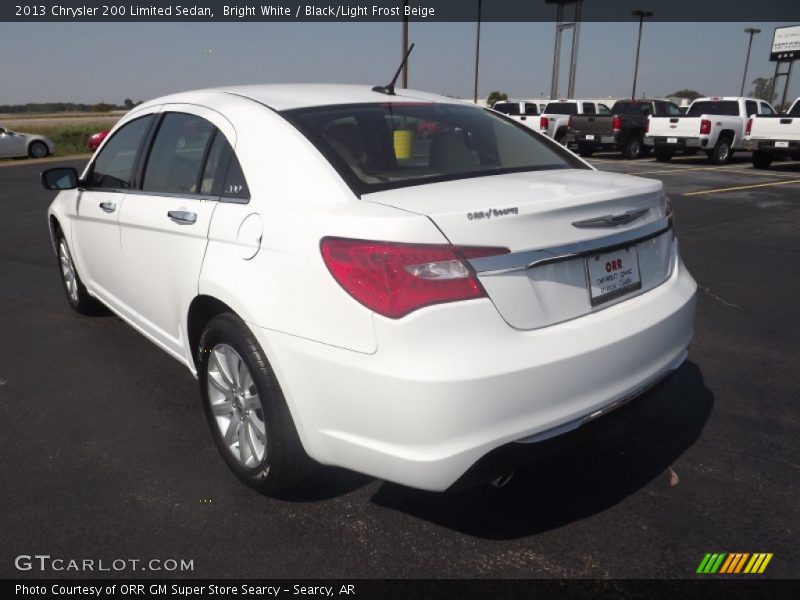 Bright White / Black/Light Frost Beige 2013 Chrysler 200 Limited Sedan