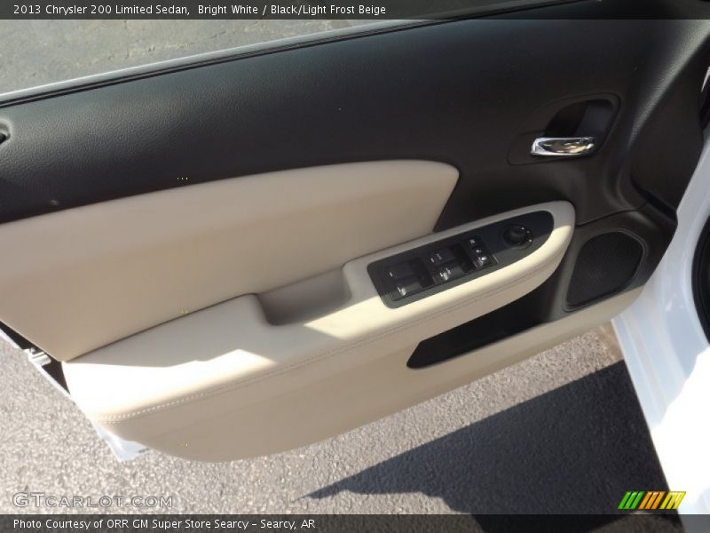 Bright White / Black/Light Frost Beige 2013 Chrysler 200 Limited Sedan