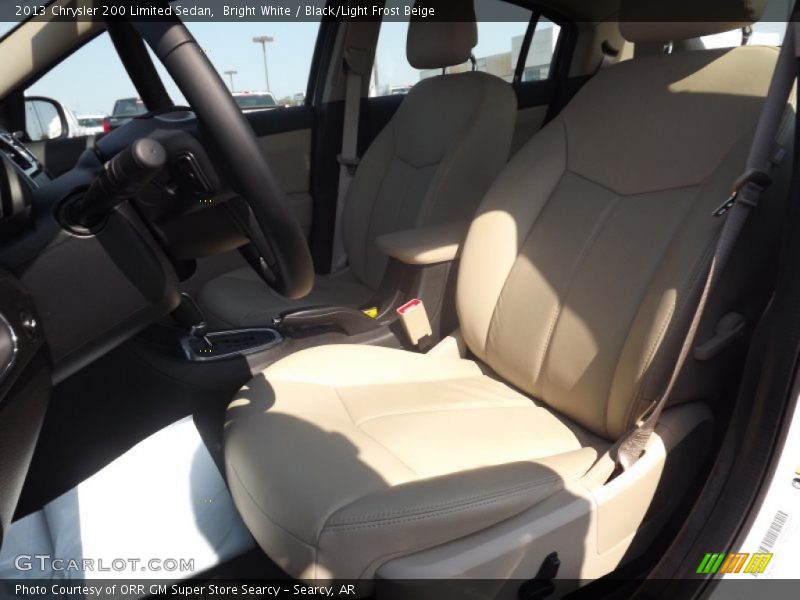 Bright White / Black/Light Frost Beige 2013 Chrysler 200 Limited Sedan