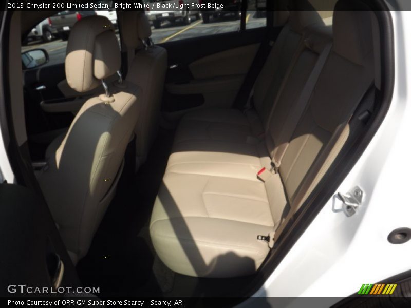 Bright White / Black/Light Frost Beige 2013 Chrysler 200 Limited Sedan