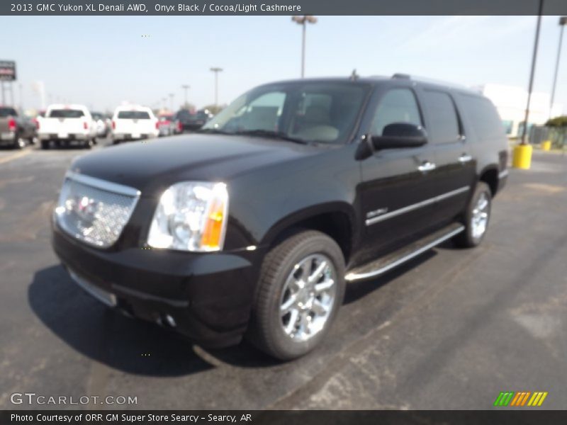 Onyx Black / Cocoa/Light Cashmere 2013 GMC Yukon XL Denali AWD