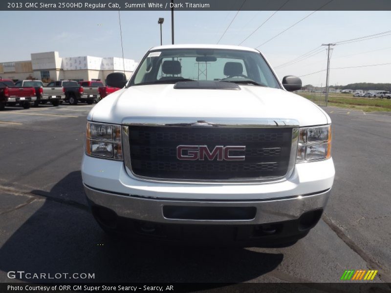 Summit White / Dark Titanium 2013 GMC Sierra 2500HD Regular Cab