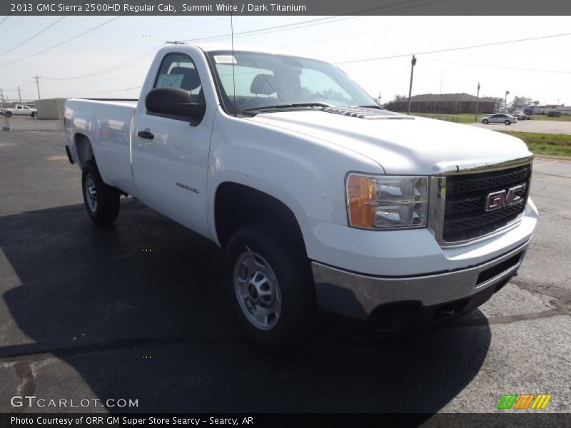 Summit White / Dark Titanium 2013 GMC Sierra 2500HD Regular Cab