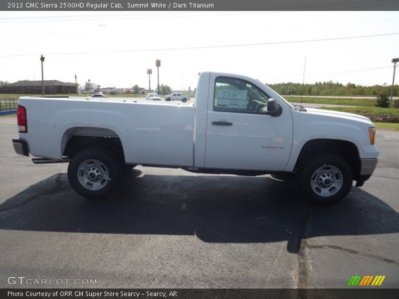 Summit White / Dark Titanium 2013 GMC Sierra 2500HD Regular Cab