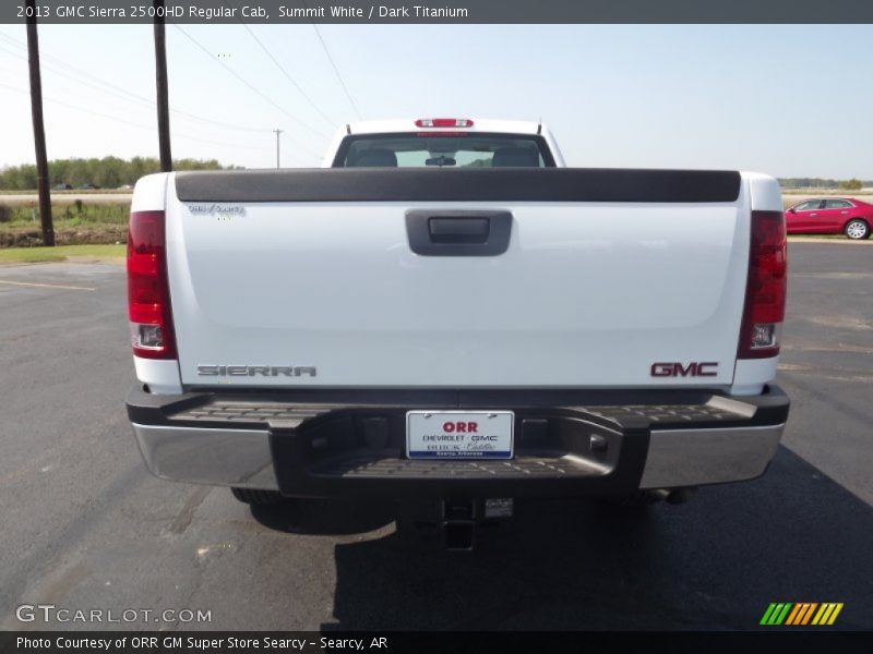 Summit White / Dark Titanium 2013 GMC Sierra 2500HD Regular Cab