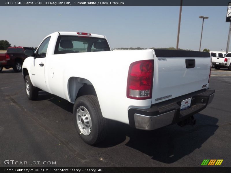 Summit White / Dark Titanium 2013 GMC Sierra 2500HD Regular Cab