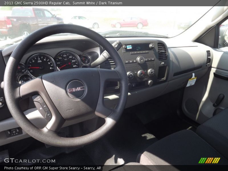 Summit White / Dark Titanium 2013 GMC Sierra 2500HD Regular Cab