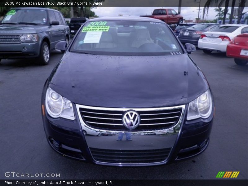 Black Uni / Cornsilk Beige 2008 Volkswagen Eos VR6