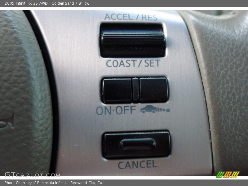Controls of 2005 FX 35 AWD