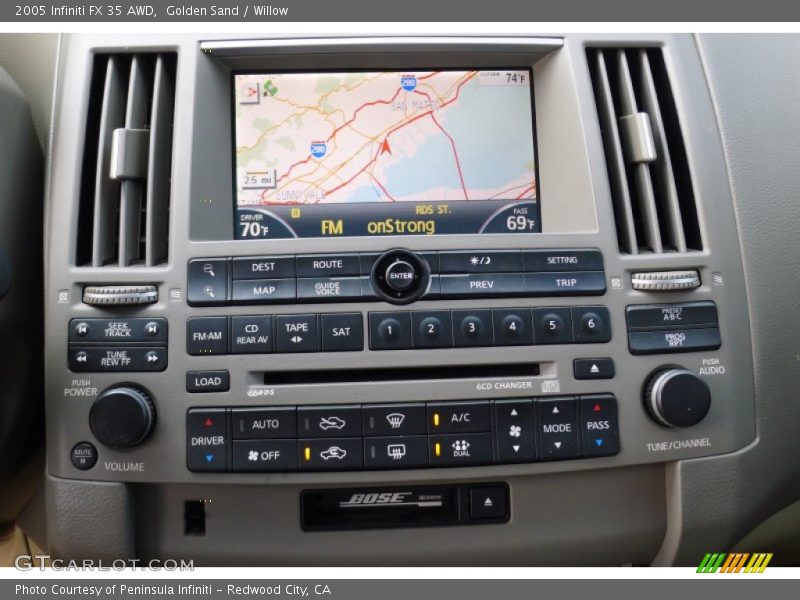 Navigation of 2005 FX 35 AWD