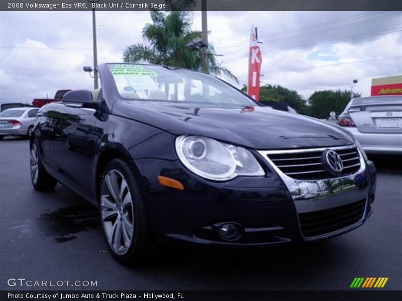 Black Uni / Cornsilk Beige 2008 Volkswagen Eos VR6