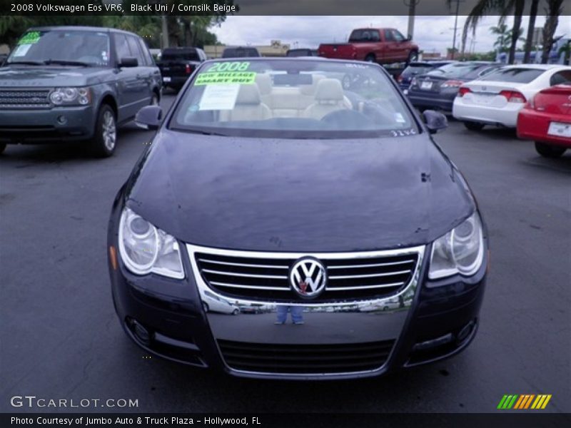 Black Uni / Cornsilk Beige 2008 Volkswagen Eos VR6