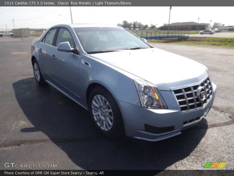 Glacier Blue Metallic / Light Titanium/Ebony 2013 Cadillac CTS 3.0 Sedan
