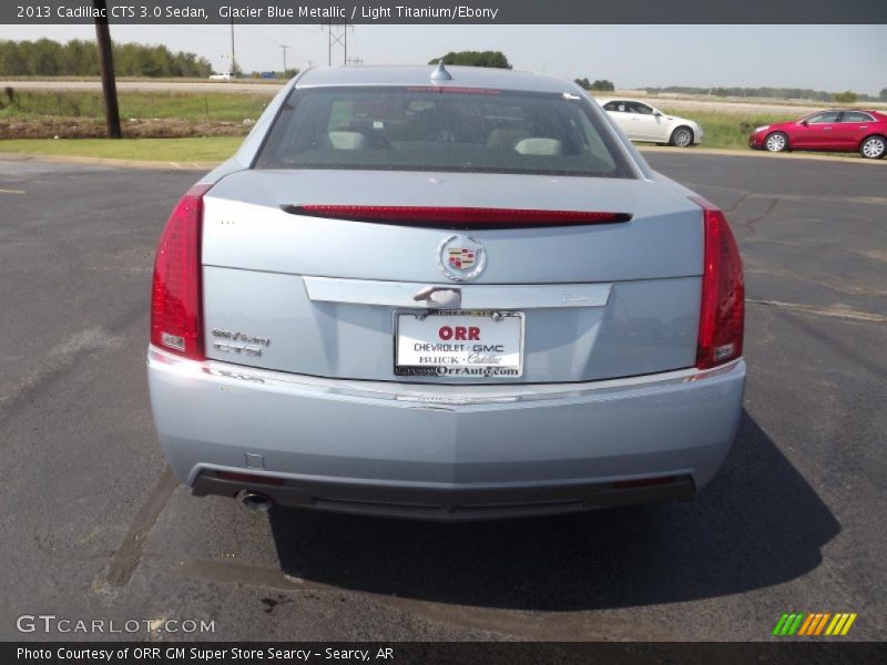 Glacier Blue Metallic / Light Titanium/Ebony 2013 Cadillac CTS 3.0 Sedan