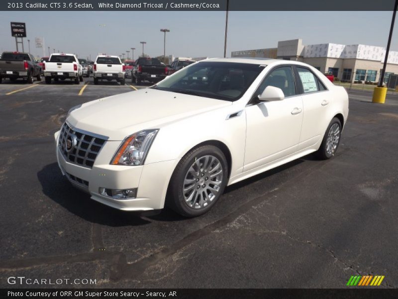 White Diamond Tricoat / Cashmere/Cocoa 2013 Cadillac CTS 3.6 Sedan