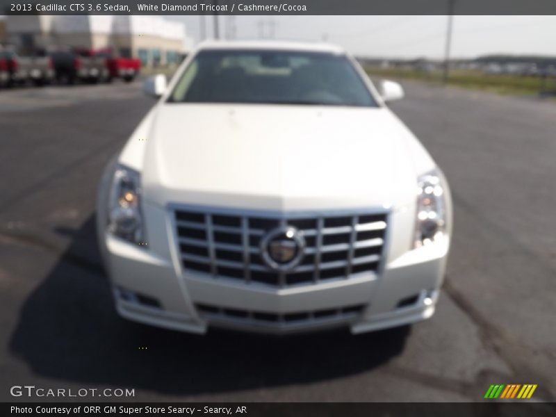 White Diamond Tricoat / Cashmere/Cocoa 2013 Cadillac CTS 3.6 Sedan