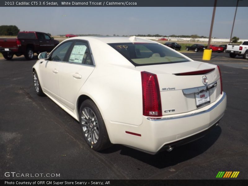 White Diamond Tricoat / Cashmere/Cocoa 2013 Cadillac CTS 3.6 Sedan