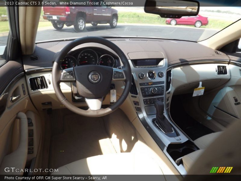 White Diamond Tricoat / Cashmere/Cocoa 2013 Cadillac CTS 3.6 Sedan