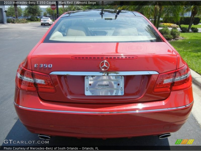 Mars Red / Almond Beige 2010 Mercedes-Benz E 350 Coupe
