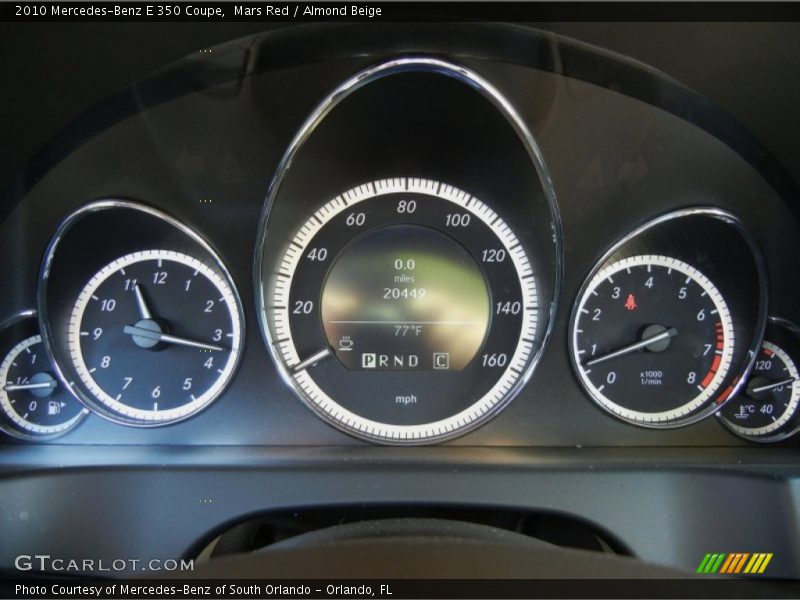  2010 E 350 Coupe 350 Coupe Gauges