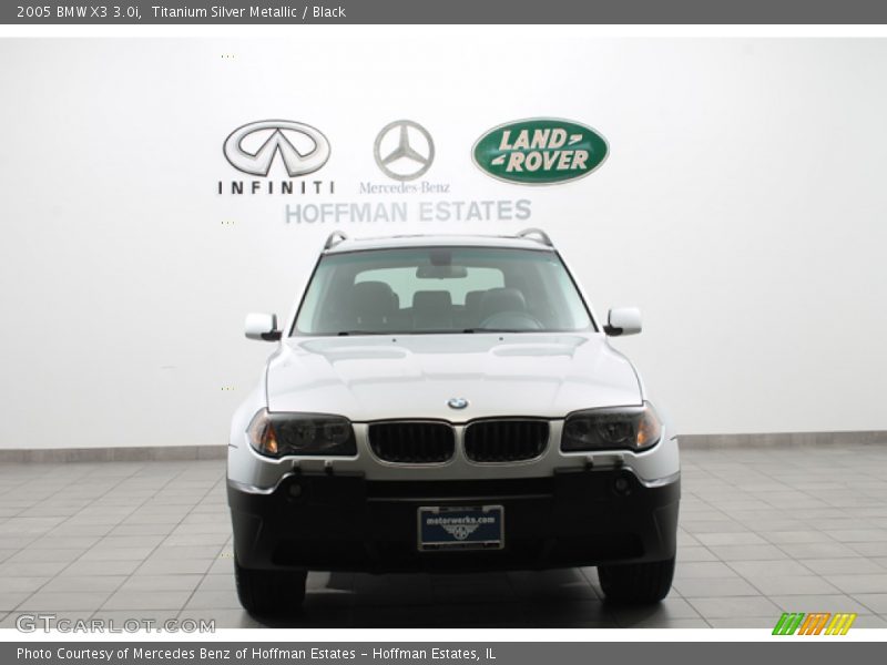 Titanium Silver Metallic / Black 2005 BMW X3 3.0i