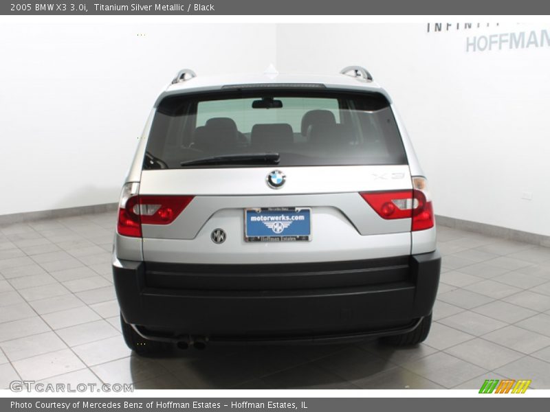 Titanium Silver Metallic / Black 2005 BMW X3 3.0i