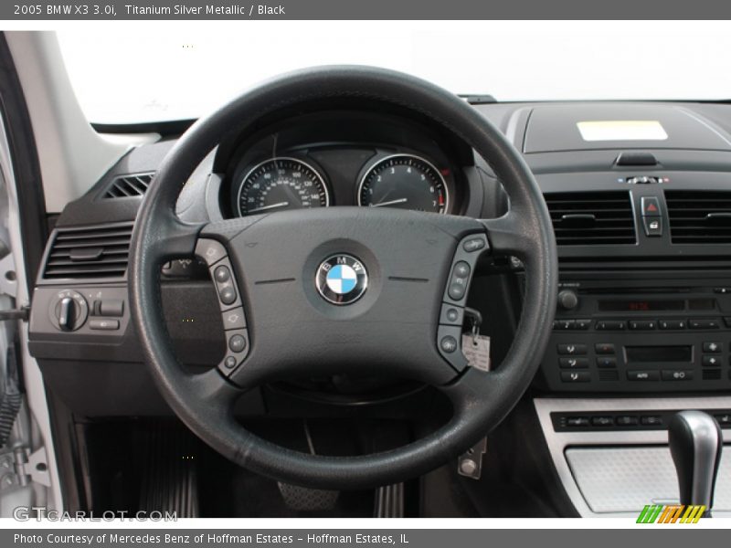 Titanium Silver Metallic / Black 2005 BMW X3 3.0i