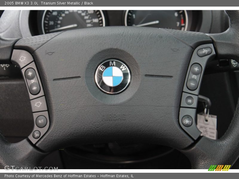 Titanium Silver Metallic / Black 2005 BMW X3 3.0i