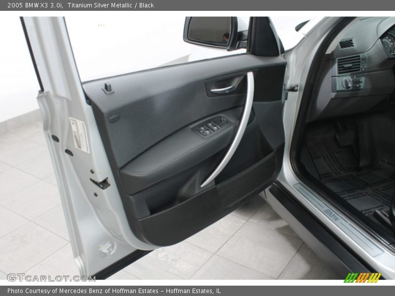 Titanium Silver Metallic / Black 2005 BMW X3 3.0i