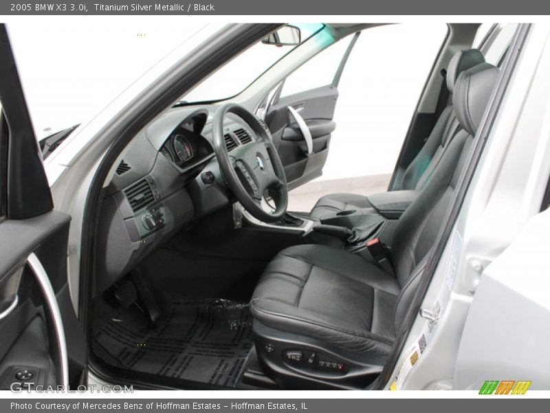 Titanium Silver Metallic / Black 2005 BMW X3 3.0i