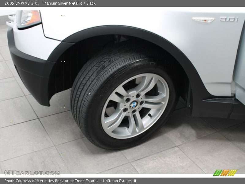 Titanium Silver Metallic / Black 2005 BMW X3 3.0i