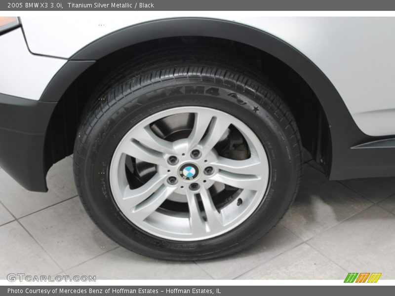 Titanium Silver Metallic / Black 2005 BMW X3 3.0i