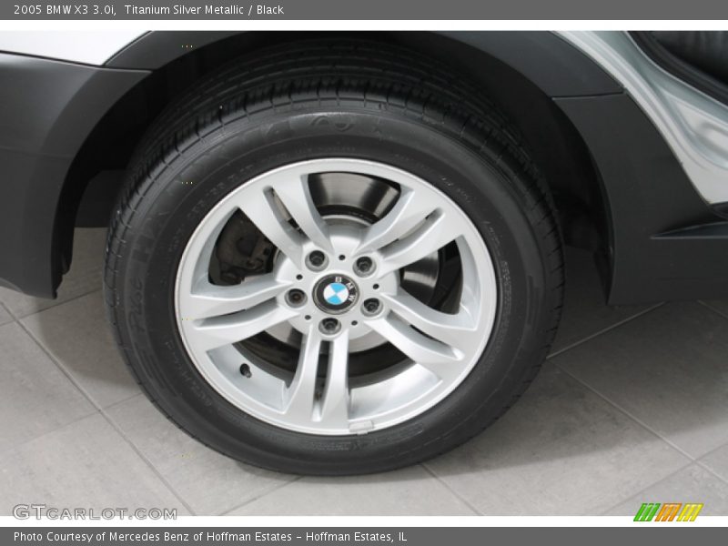Titanium Silver Metallic / Black 2005 BMW X3 3.0i