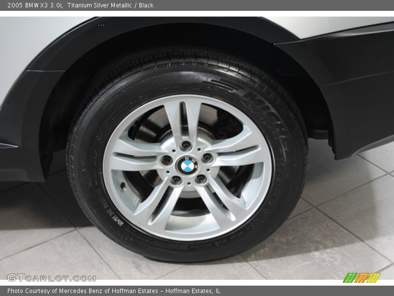 Titanium Silver Metallic / Black 2005 BMW X3 3.0i