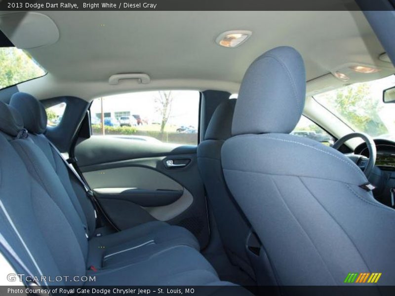 Bright White / Diesel Gray 2013 Dodge Dart Rallye