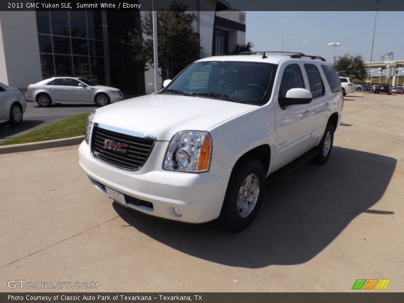 Summit White / Ebony 2013 GMC Yukon SLE