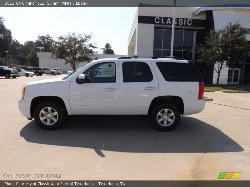 Summit White / Ebony 2013 GMC Yukon SLE