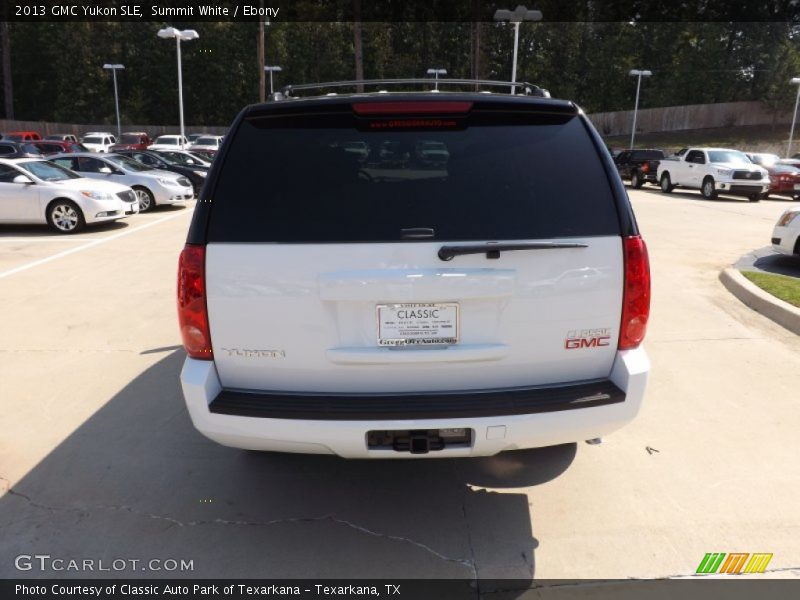 Summit White / Ebony 2013 GMC Yukon SLE