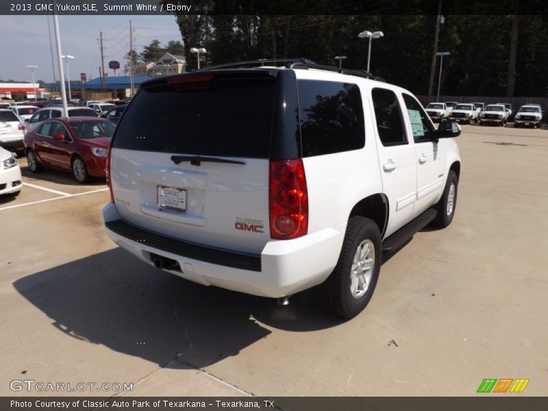 Summit White / Ebony 2013 GMC Yukon SLE