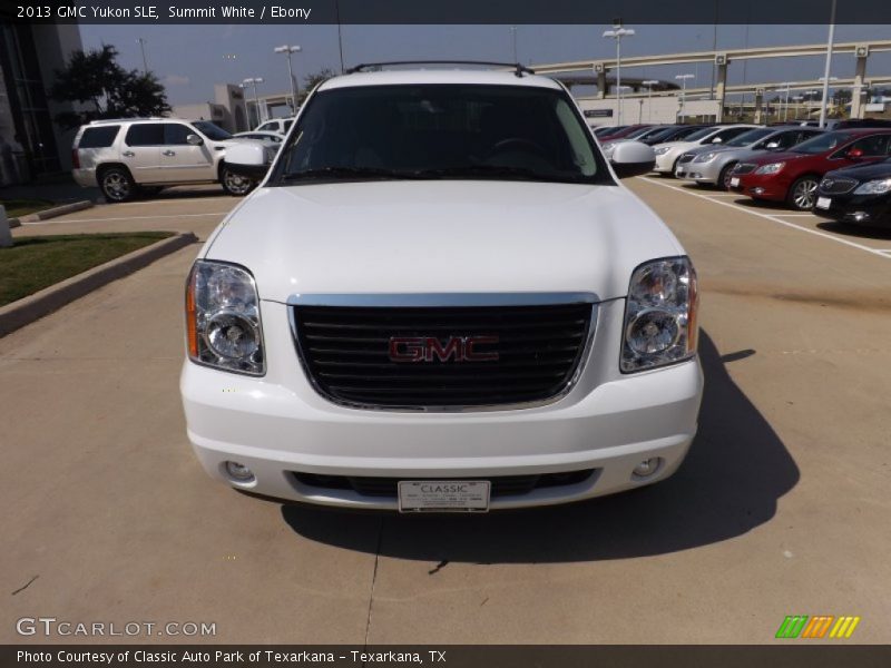 Summit White / Ebony 2013 GMC Yukon SLE