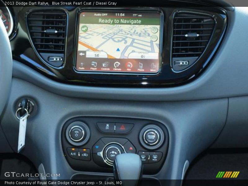 Blue Streak Pearl Coat / Diesel Gray 2013 Dodge Dart Rallye