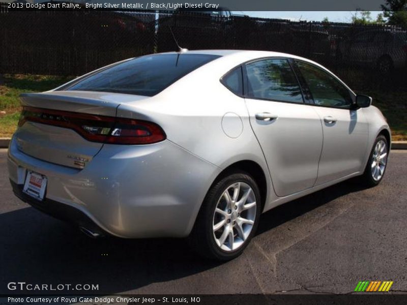 Bright Silver Metallic / Black/Light Diesel Gray 2013 Dodge Dart Rallye