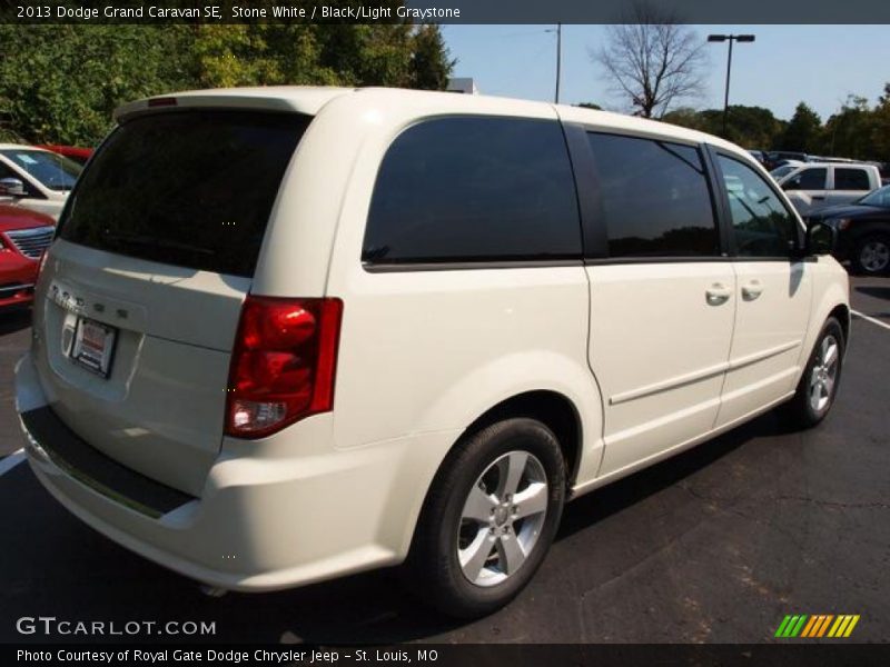 Stone White / Black/Light Graystone 2013 Dodge Grand Caravan SE