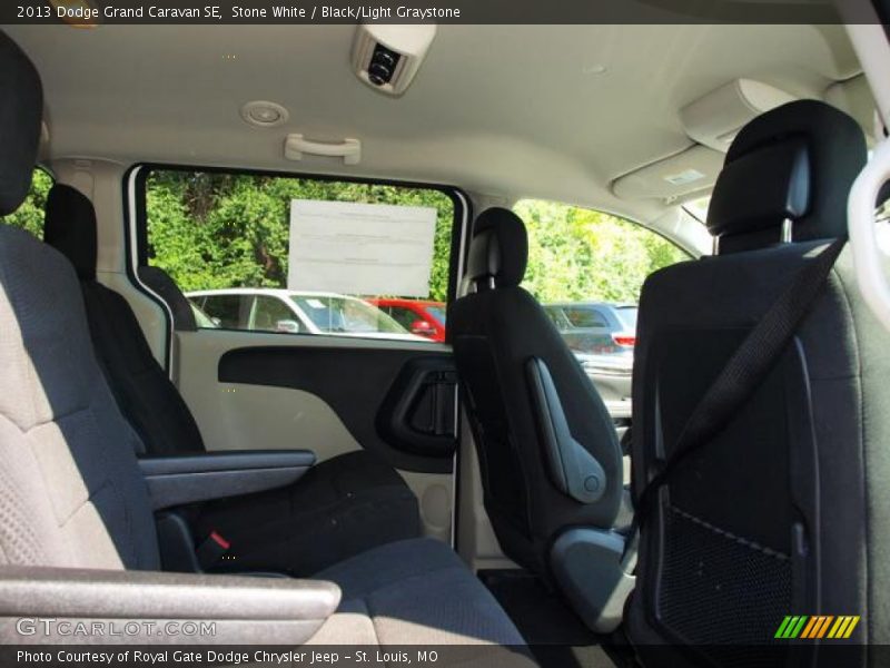 Stone White / Black/Light Graystone 2013 Dodge Grand Caravan SE