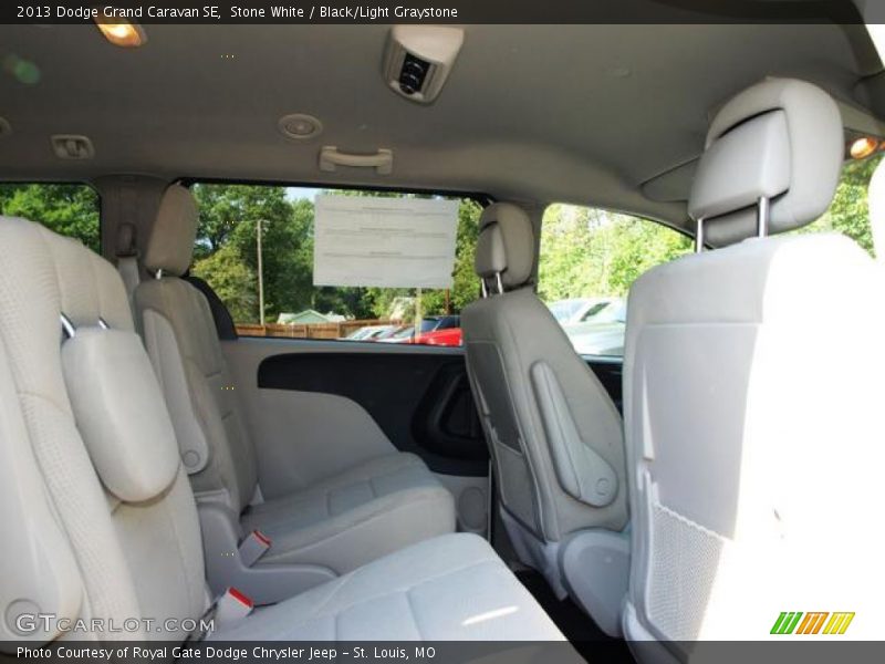 Stone White / Black/Light Graystone 2013 Dodge Grand Caravan SE