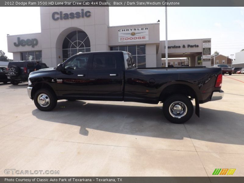 Black / Dark Slate/Medium Graystone 2012 Dodge Ram 3500 HD Lone Star Crew Cab 4x4 Dually