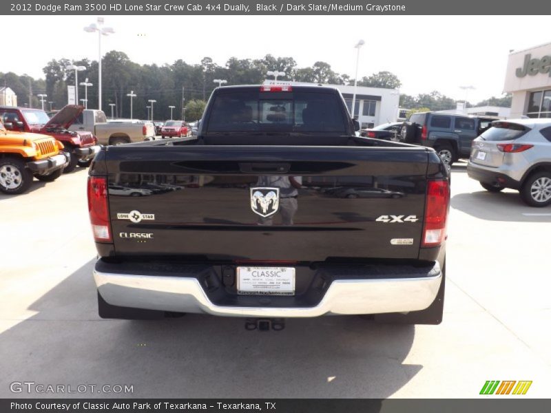 Black / Dark Slate/Medium Graystone 2012 Dodge Ram 3500 HD Lone Star Crew Cab 4x4 Dually
