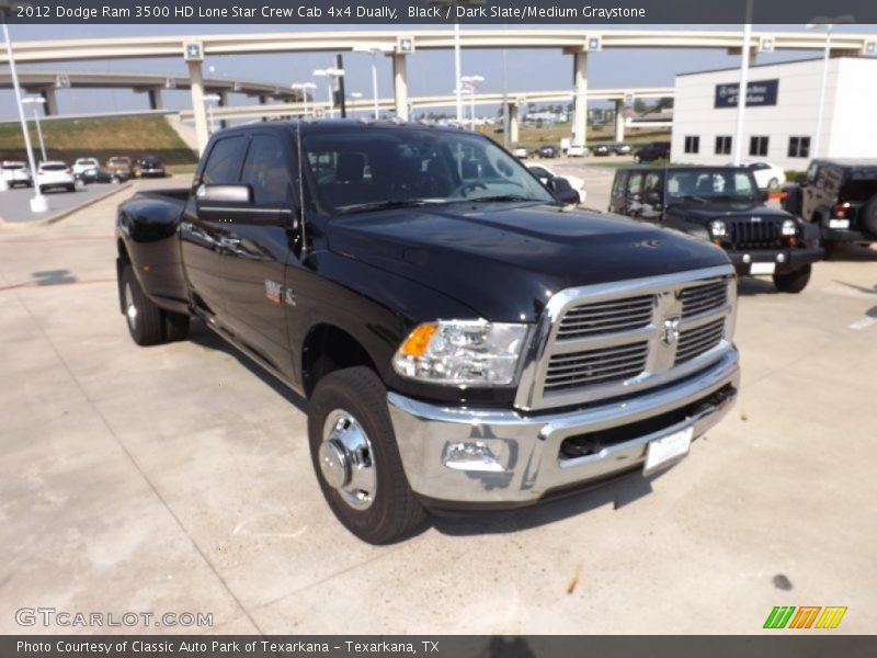 Black / Dark Slate/Medium Graystone 2012 Dodge Ram 3500 HD Lone Star Crew Cab 4x4 Dually