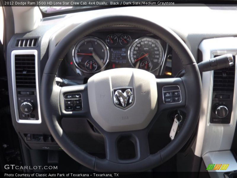 Black / Dark Slate/Medium Graystone 2012 Dodge Ram 3500 HD Lone Star Crew Cab 4x4 Dually